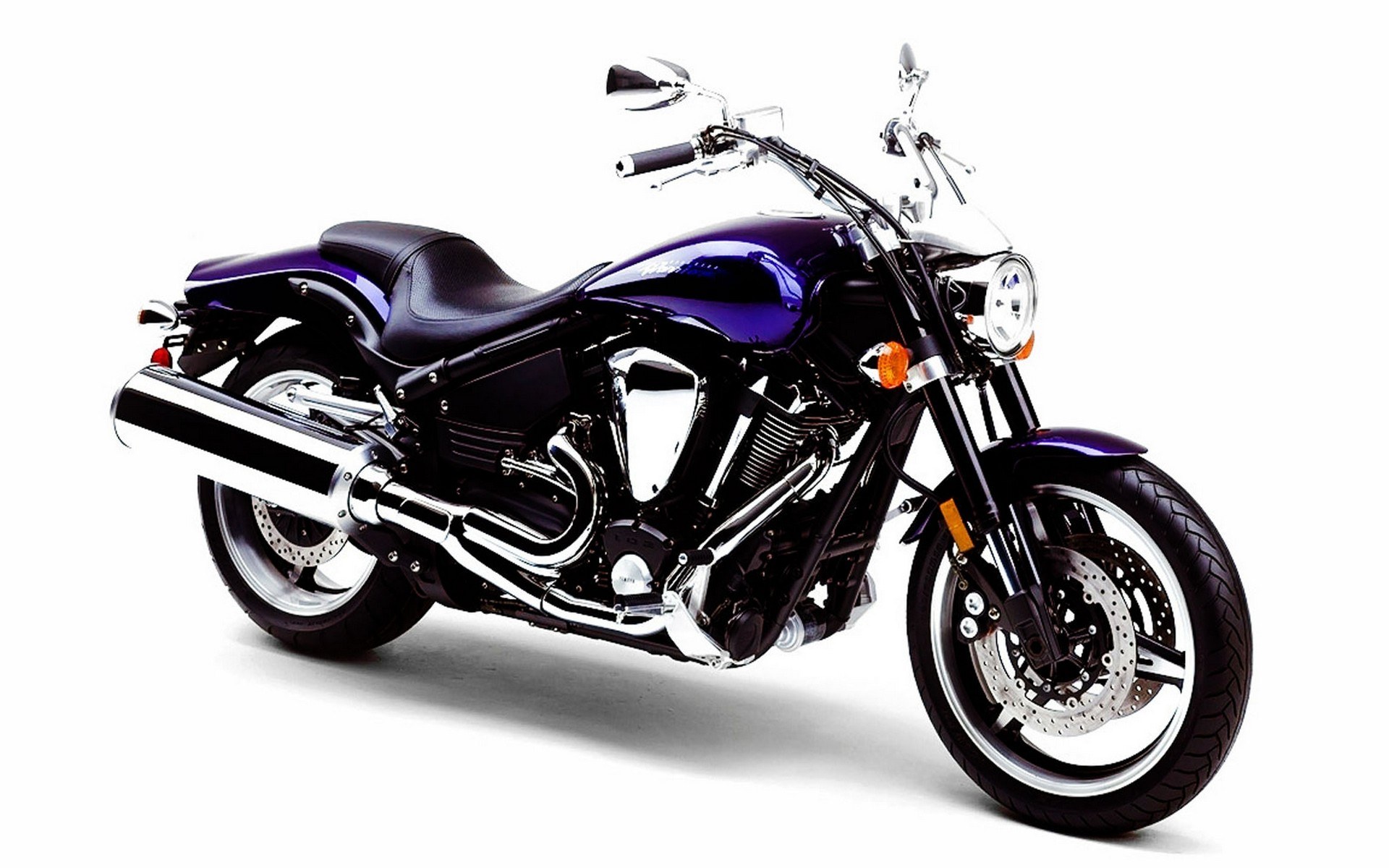 purple cruiser motorcycle