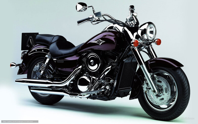 Purple Cruiser Motorcycle — Neutral