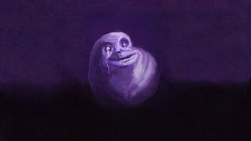 Purple Crying Face