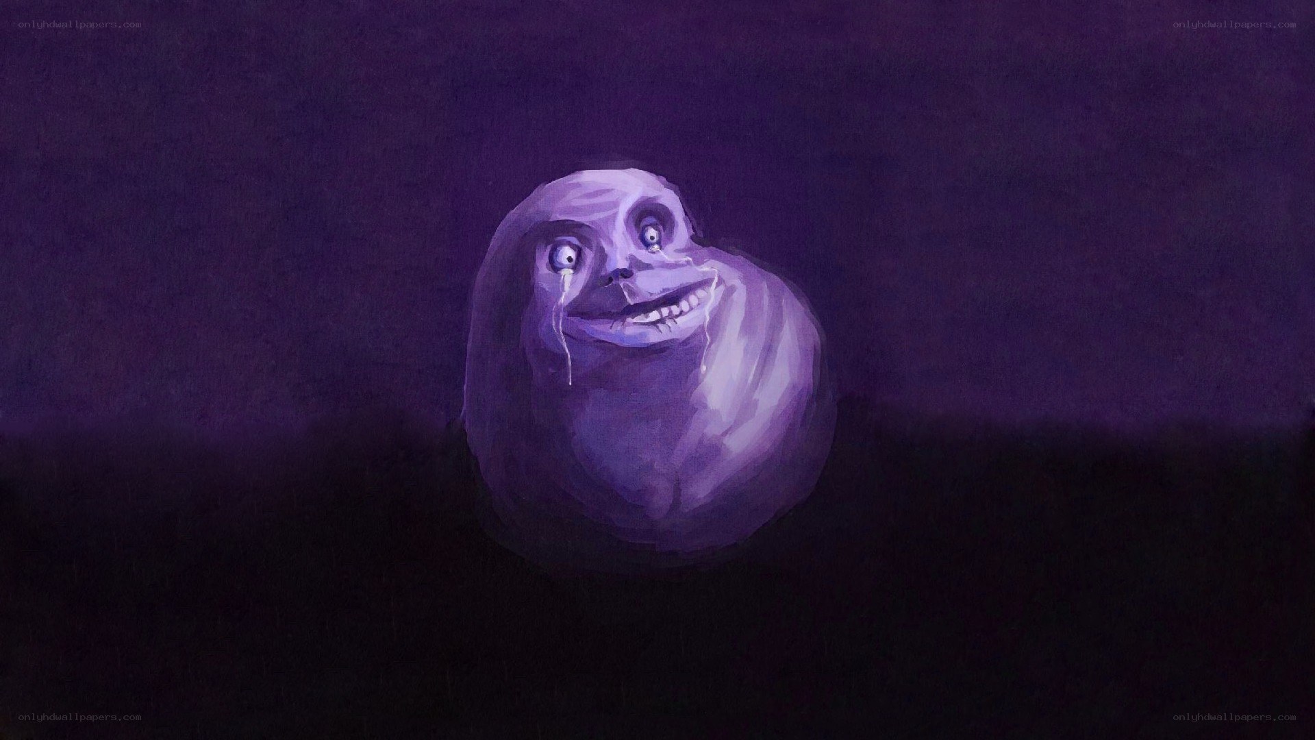 purple crying troll face