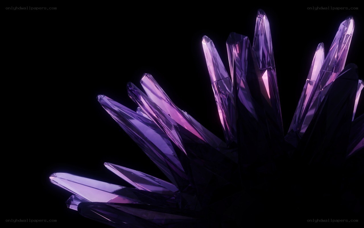 purple crystal cluster