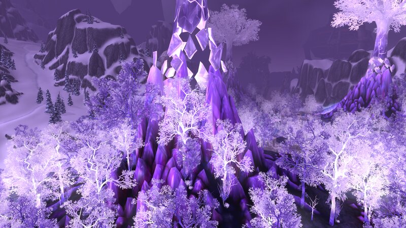 Purple Crystal Forest