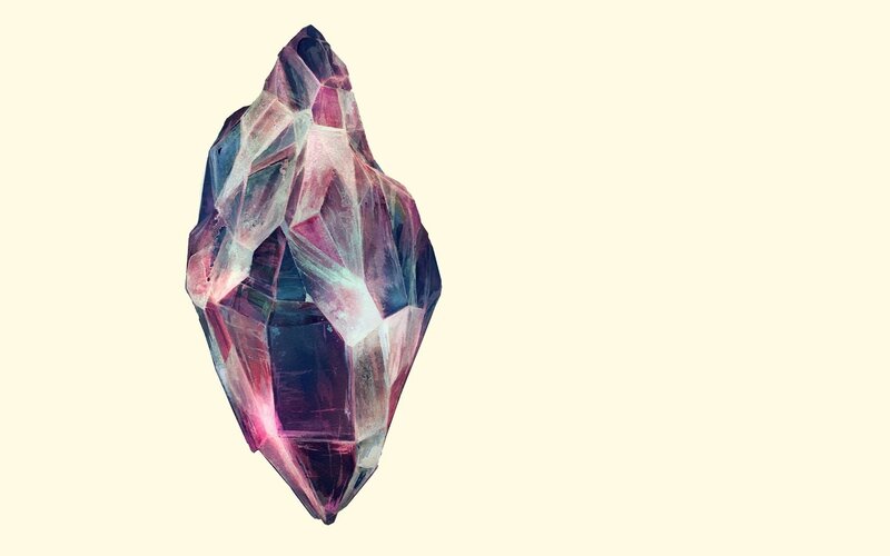 Purple Crystal Formation — Serene