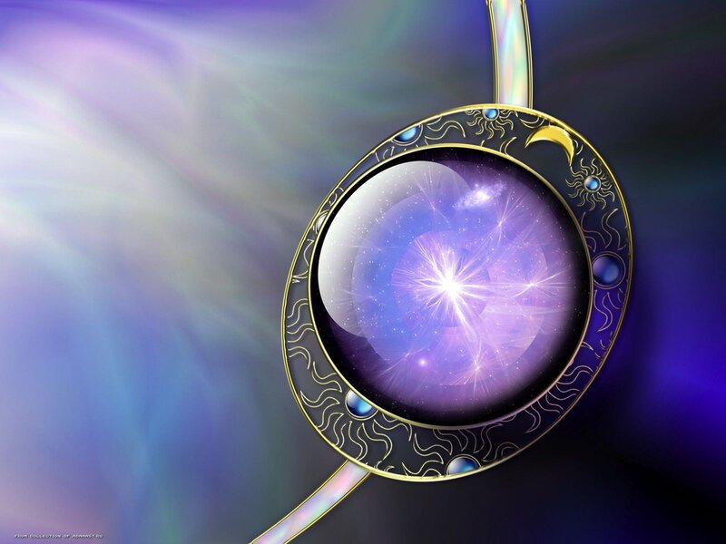 Purple Crystal Pendant