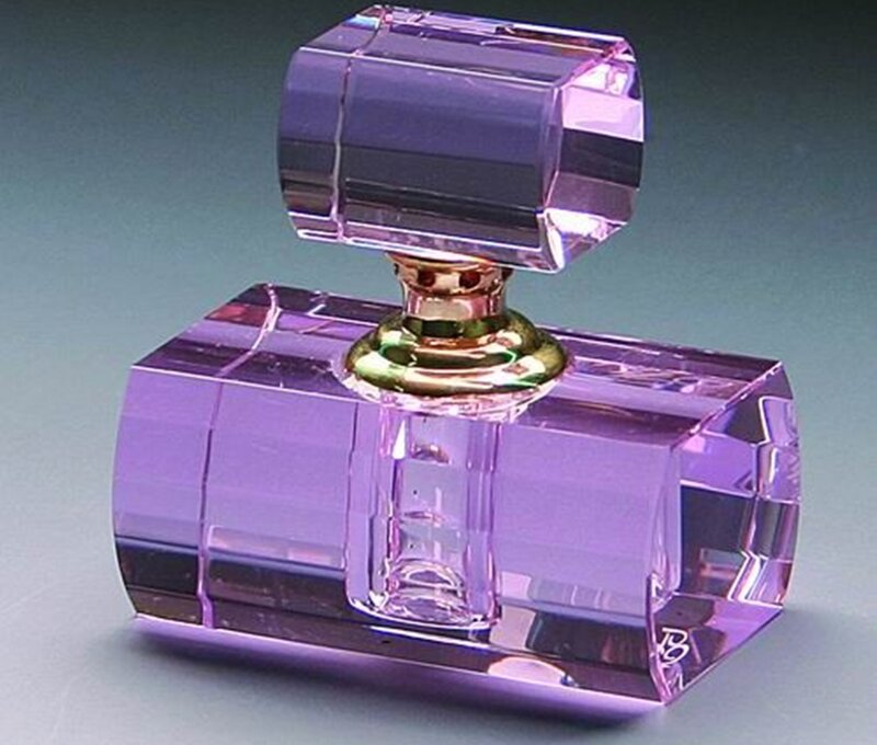 Purple Crystal Perfume Bottle