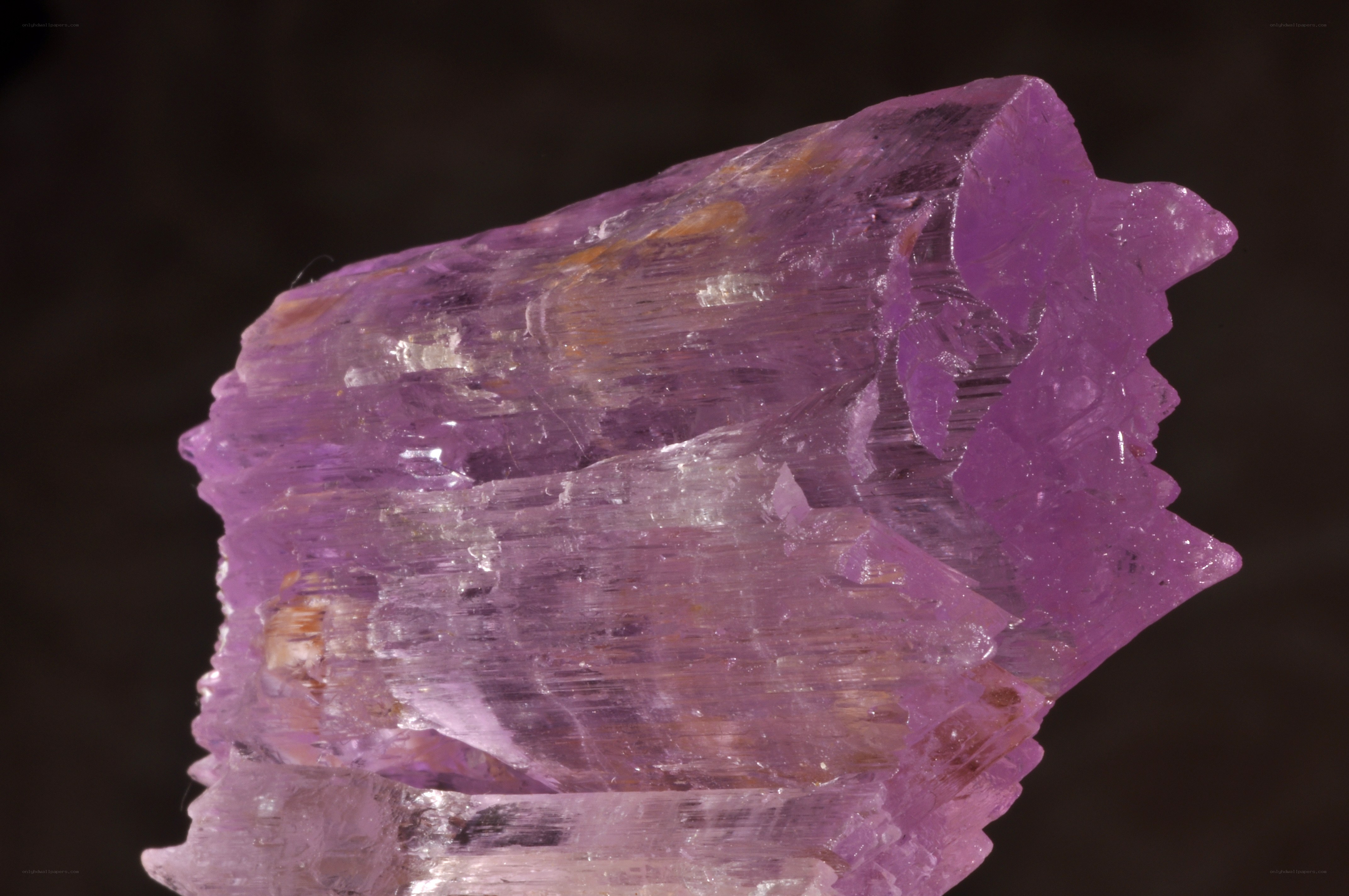 Purple crystal specimen