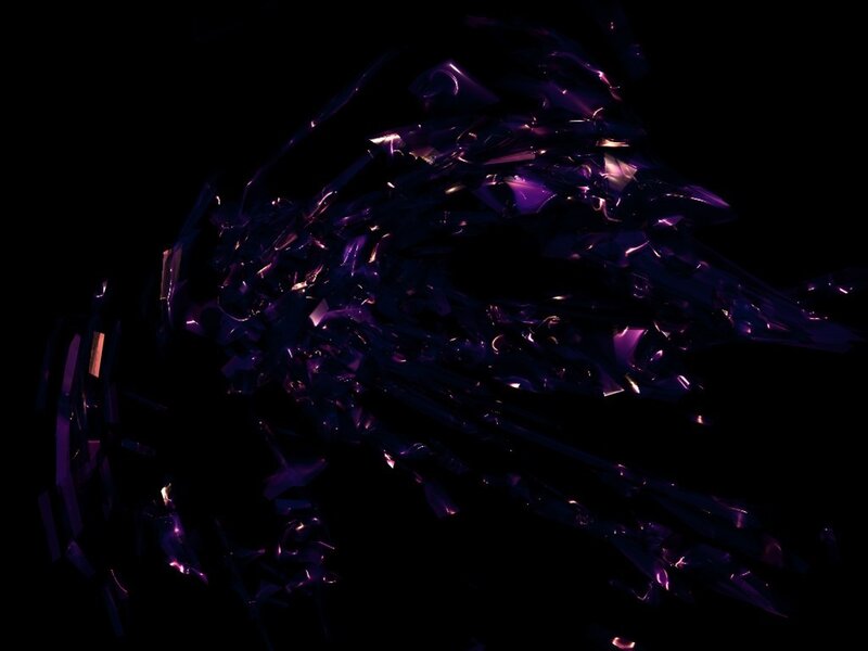 Purple Crystalline Structure — Dark