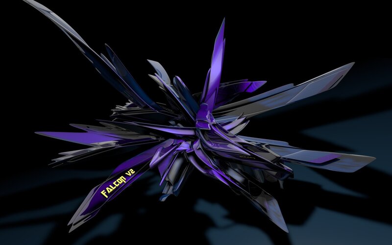 Purple Crystalline Structure — Dramatic