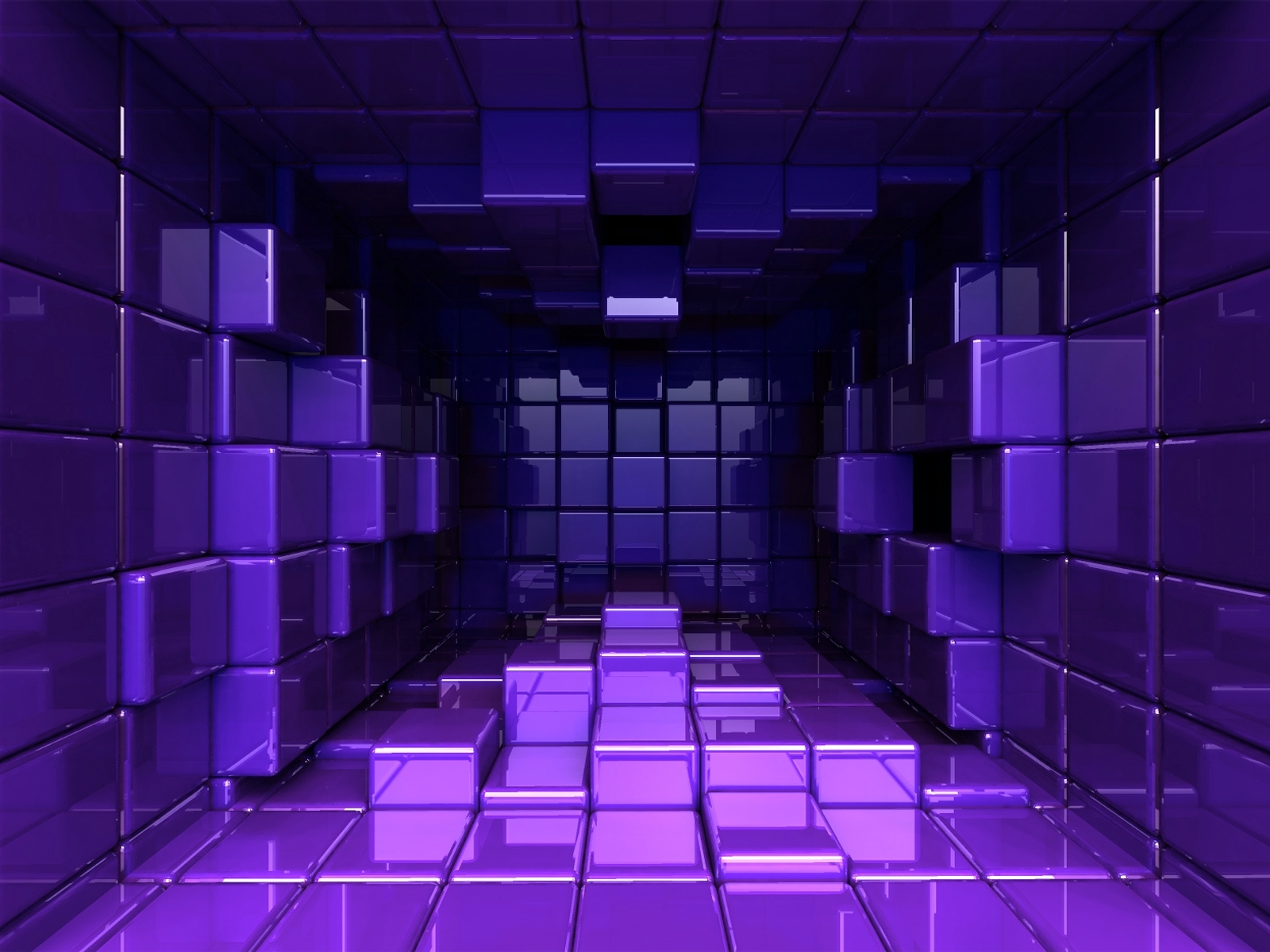 purple cube tunnel