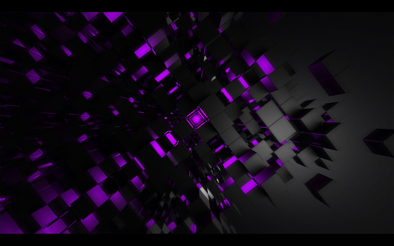 Purple cube tunnel