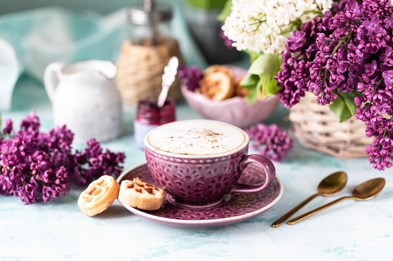 Purple Cup of Coffee