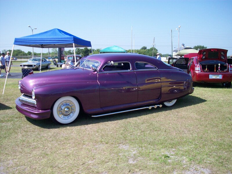 Purple Custom Car — Outdoor, Afternoon