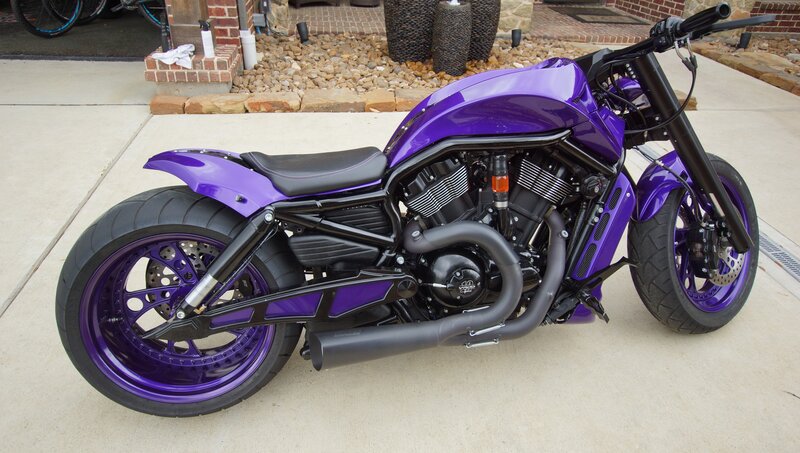 Purple Custom Motorcycle — Calm