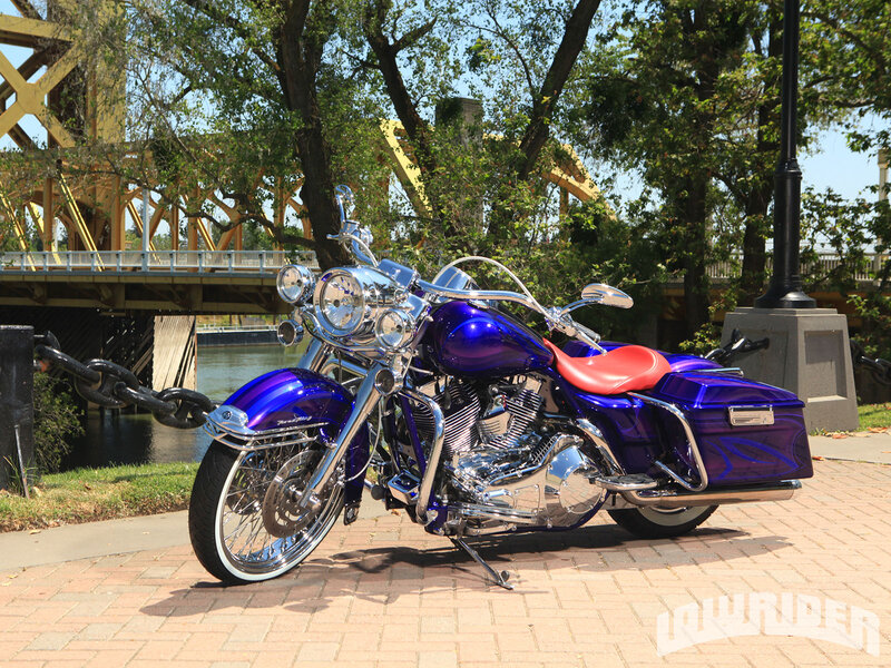 Purple Custom Motorcycle — Serene