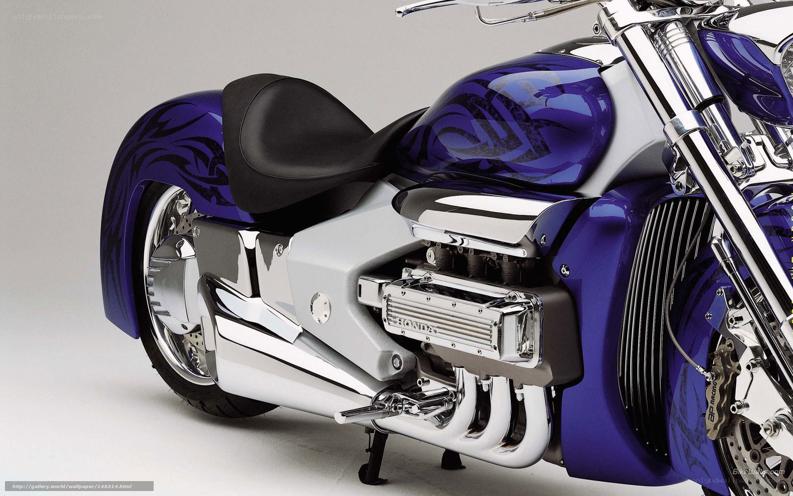 purple custom motorcycle