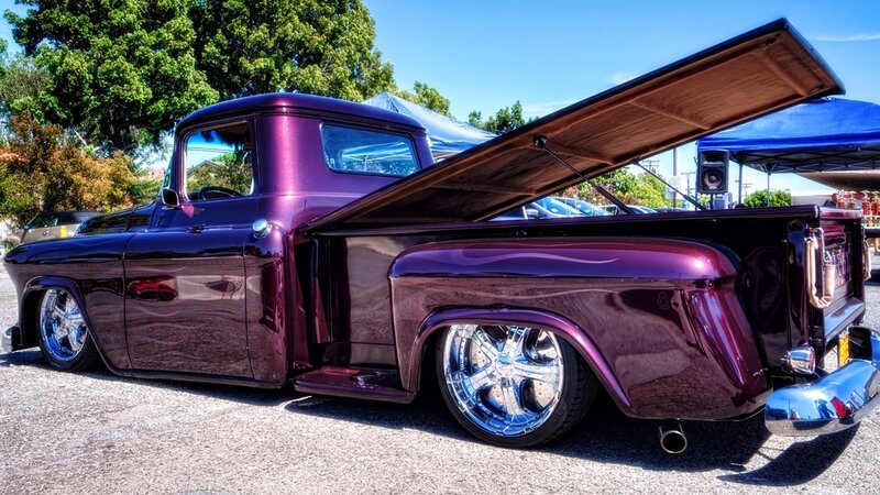 Purple Custom Pickup Truck — Bright