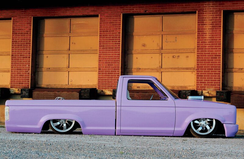 Purple Custom Pickup Truck — Dramatic