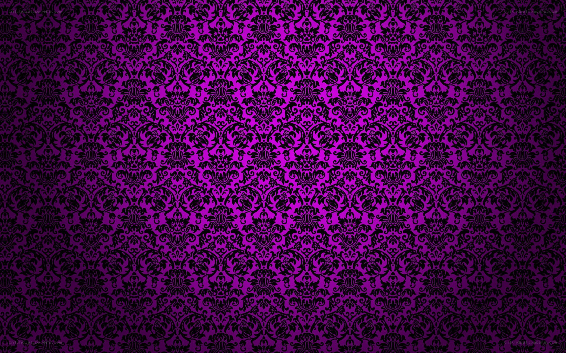 purple damask pattern