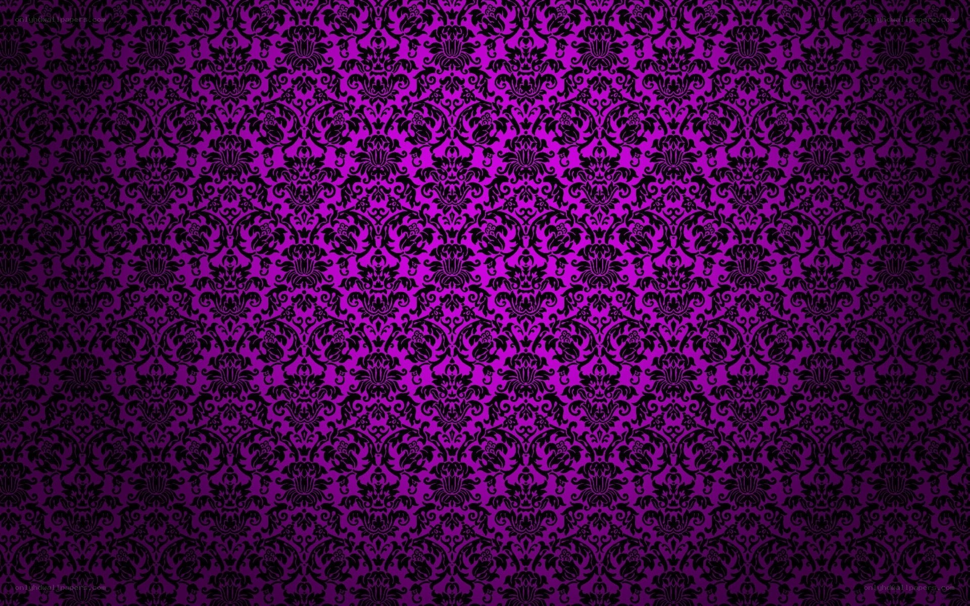 purple damask pattern