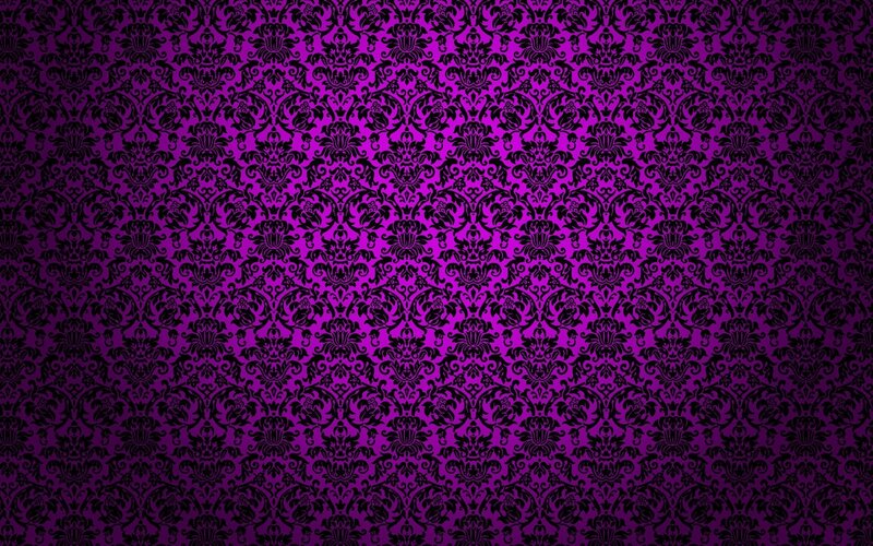 Purple Damask Pattern — Dark, Abstract