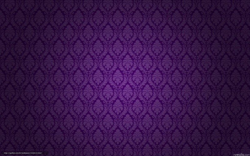 Purple Damask Pattern — Ornate, Digital Art
