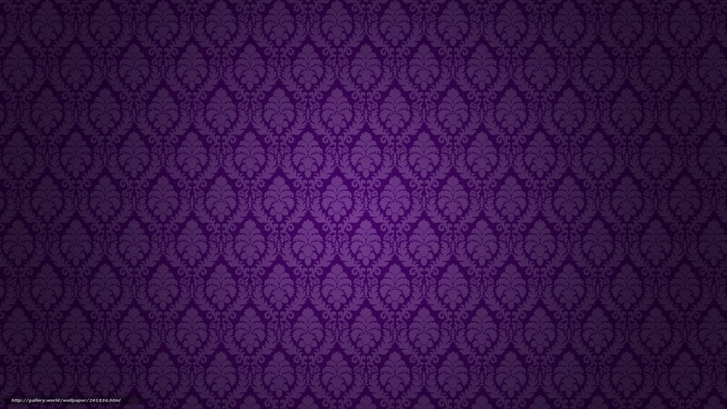 Purple Damask Pattern — Ornate, Vector Art, Text