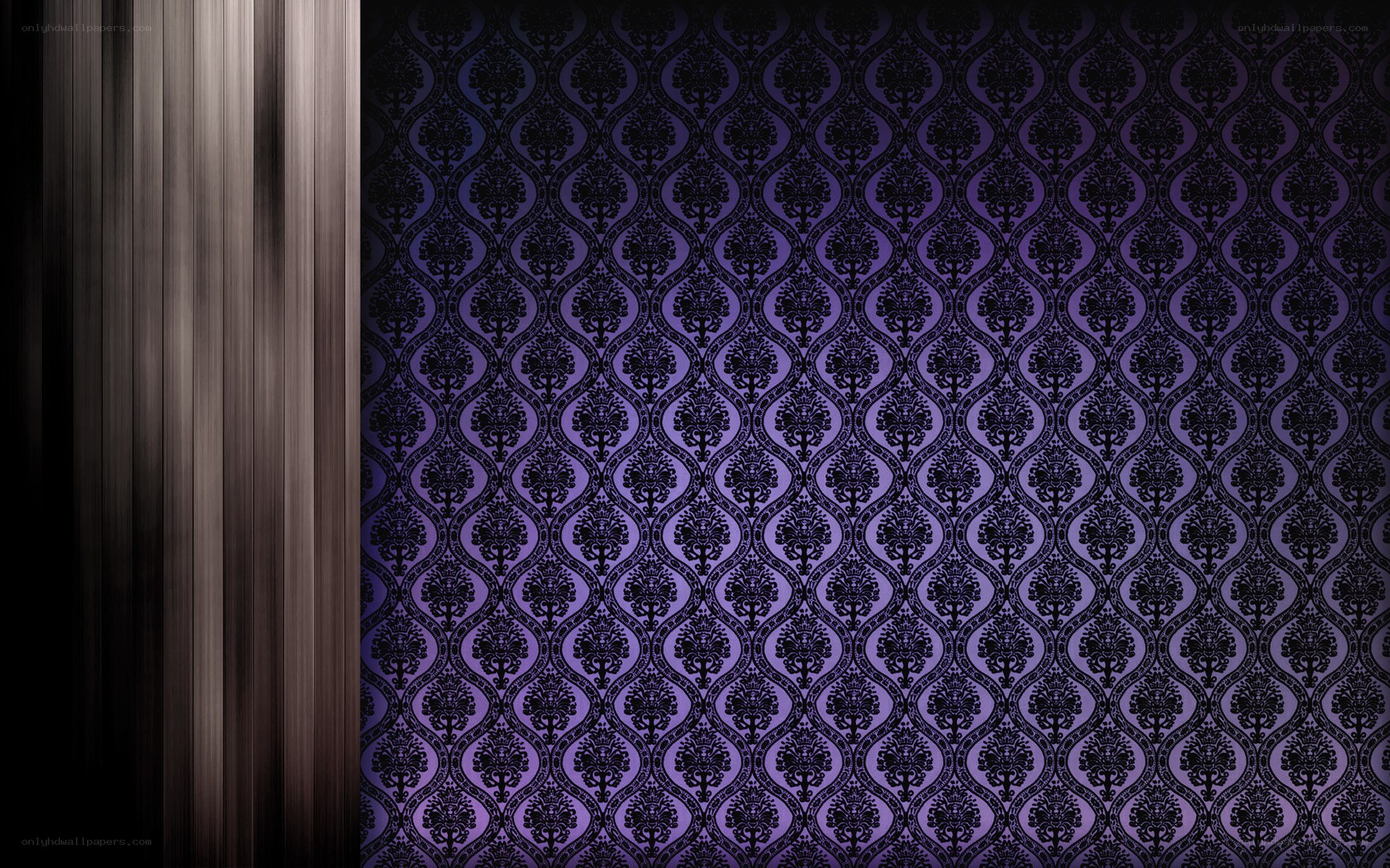 purple damask wallpaper pattern