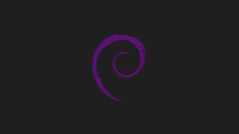 Purple Debian Logo