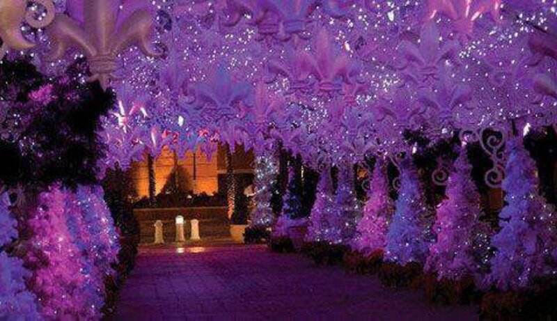 Purple-decorated Pathway