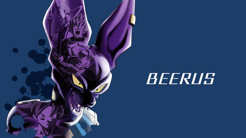 Purple Demon Character — Blue