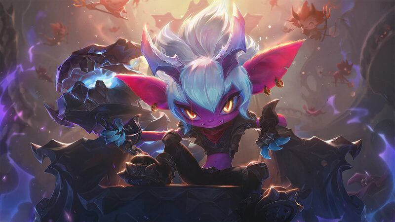 Purple Demon Character — Dramatic