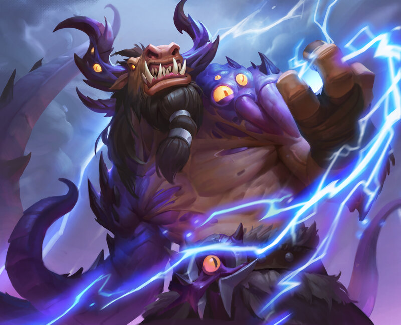 Purple Demon Creature — Dramatic