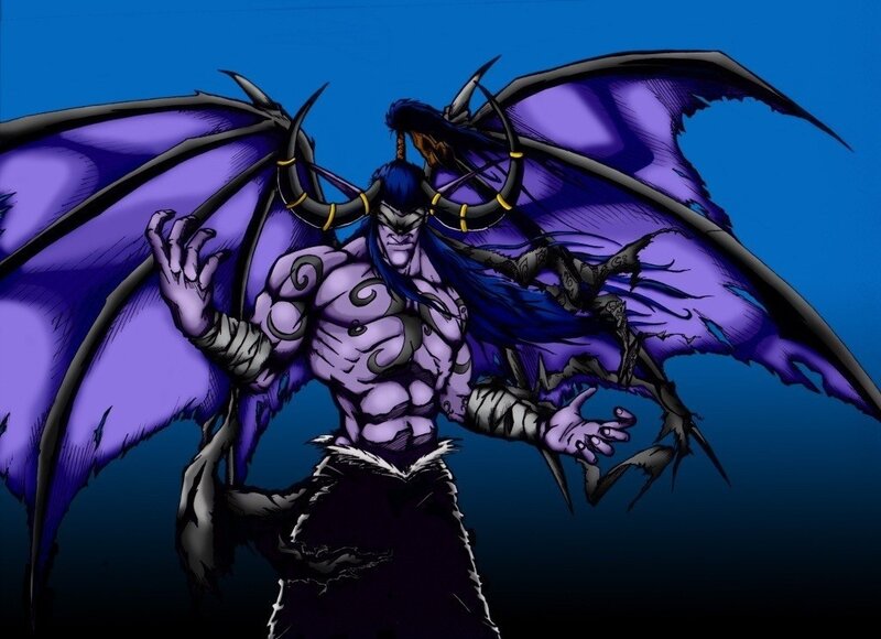 Purple Demon with Wings
