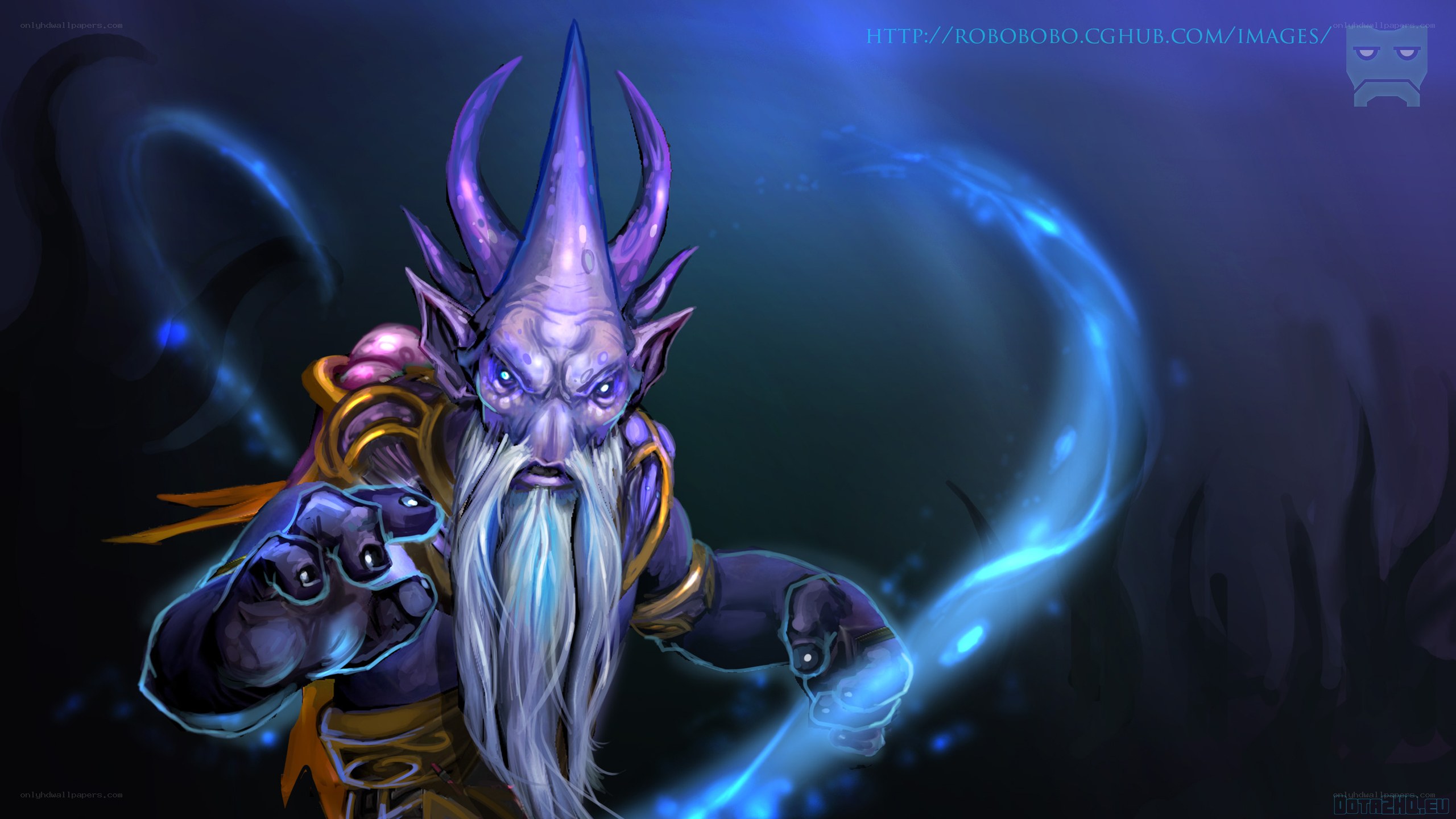 purple demon wizard