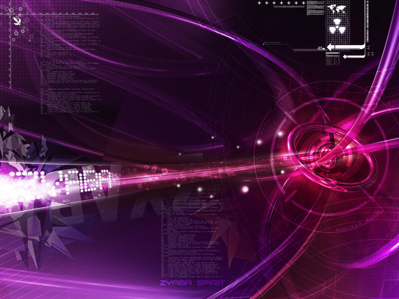 Purple Digital Abstract Art — Futuristic