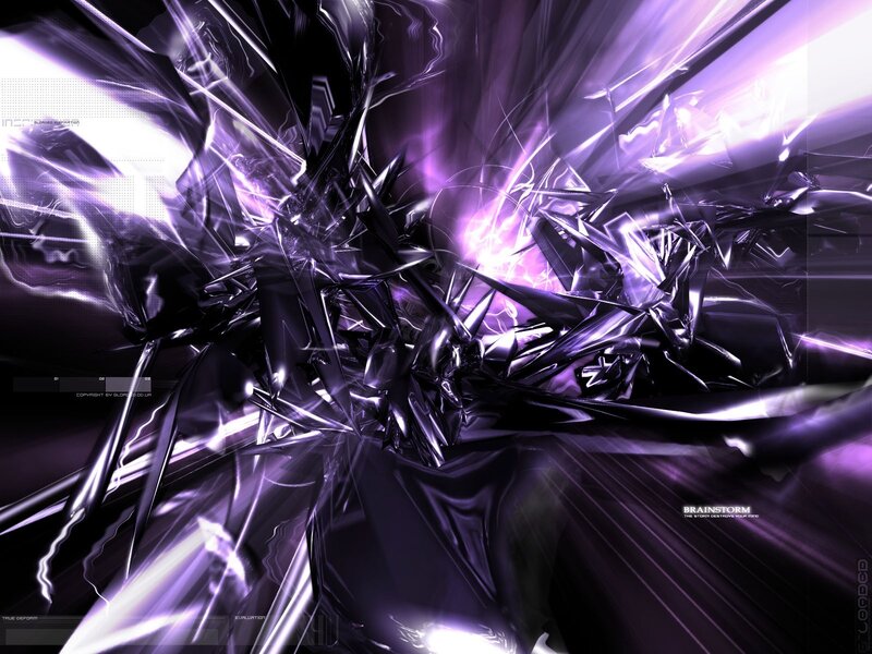 Purple digital abstract artwork