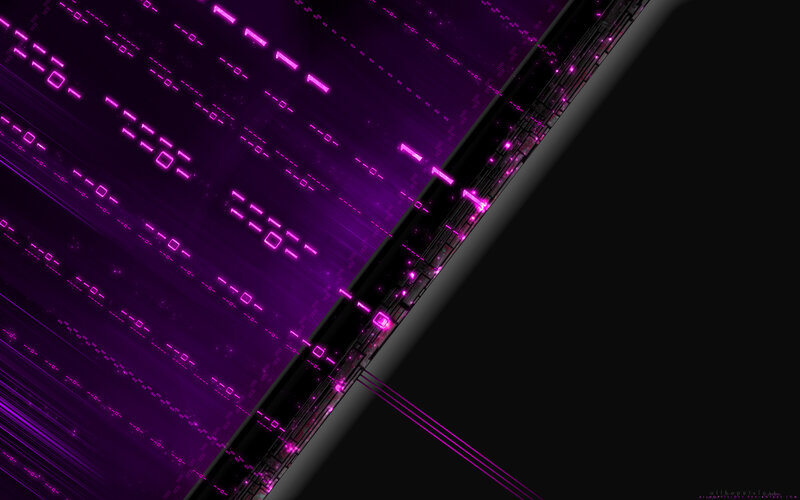 Purple Digital Code Stream