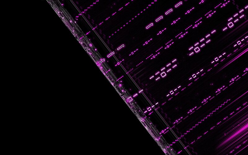 purple digital data stream