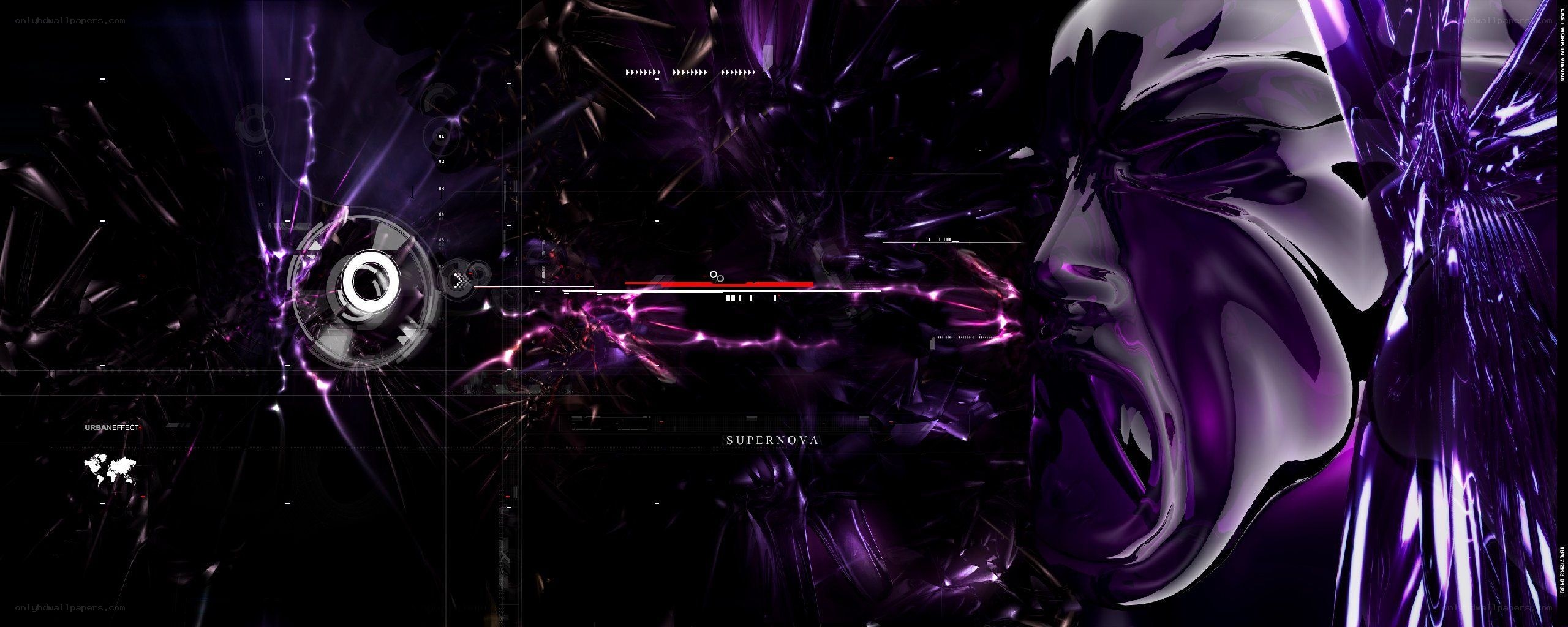 purple digital explosion artwork