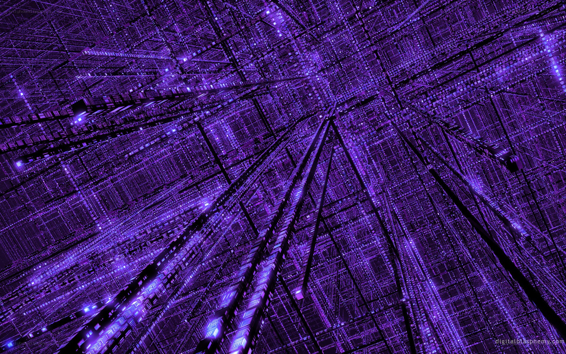 purple digital grid network