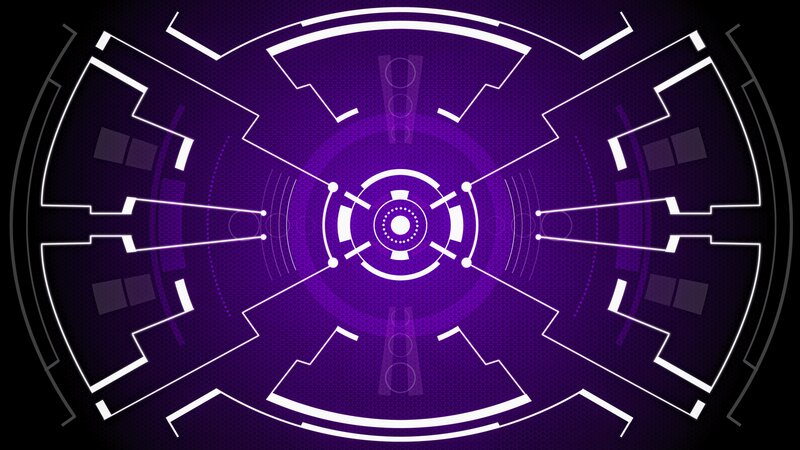Purple Digital Interface — Futuristic