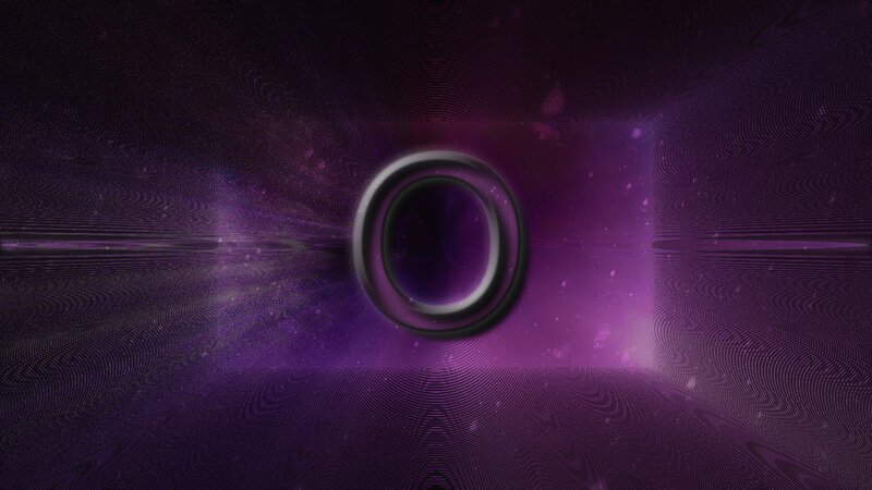 Purple Digital Tunnel — Abstract