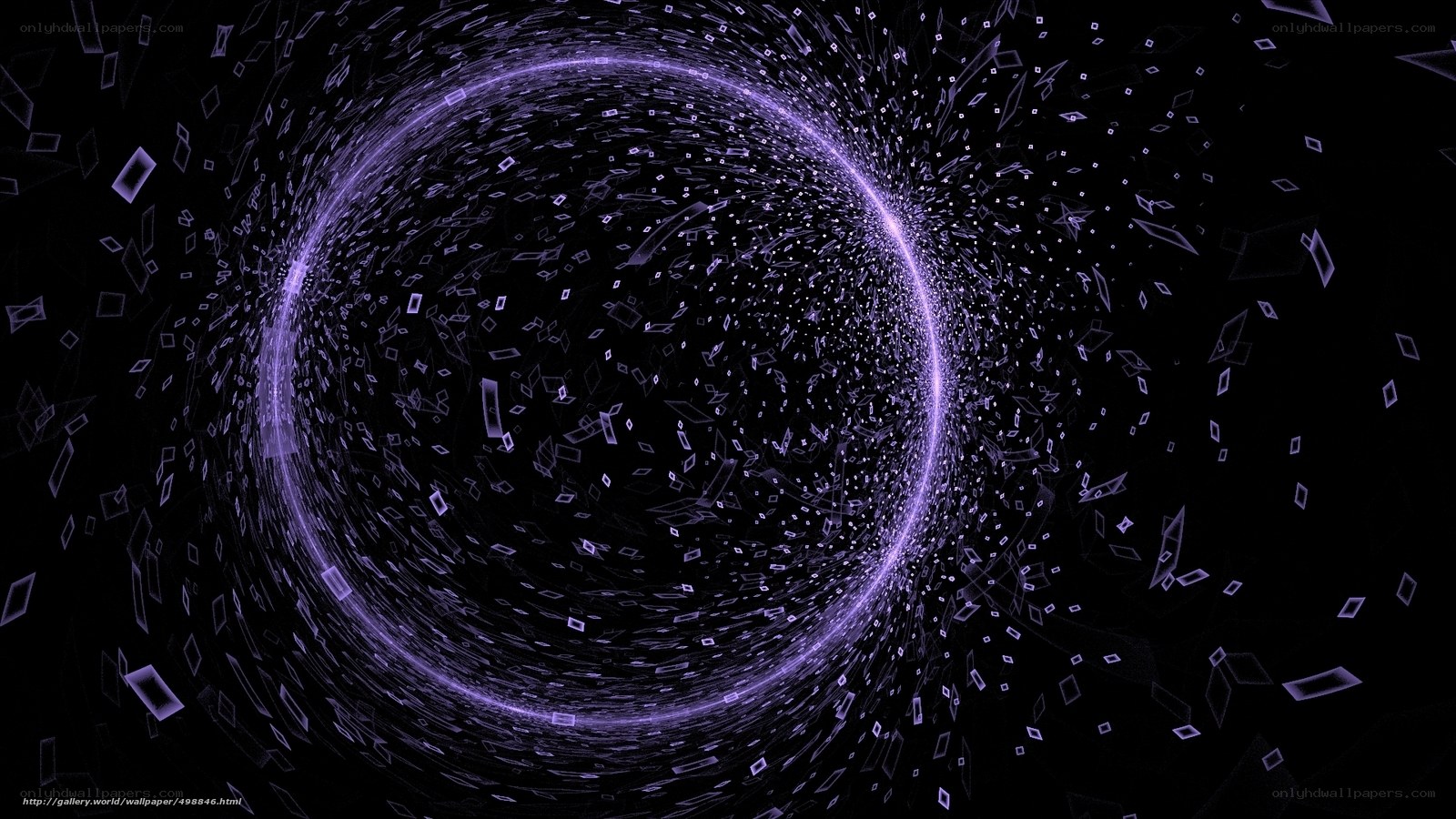 Purple digital vortex