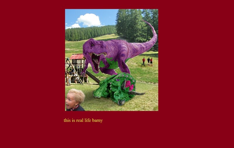 Purple Dinosaur Attacking