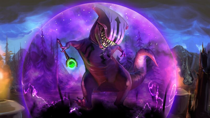 Purple Dinosaur Creature