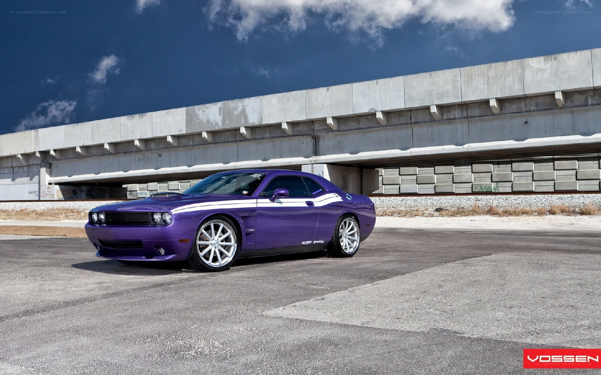 Purple Dodge Challenger