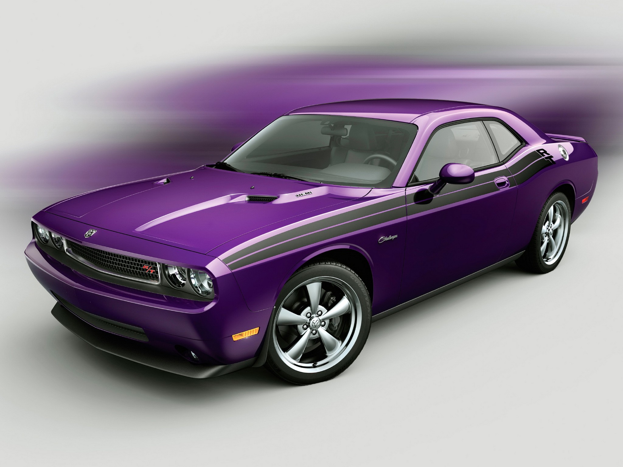 Purple Dodge Challenger RT