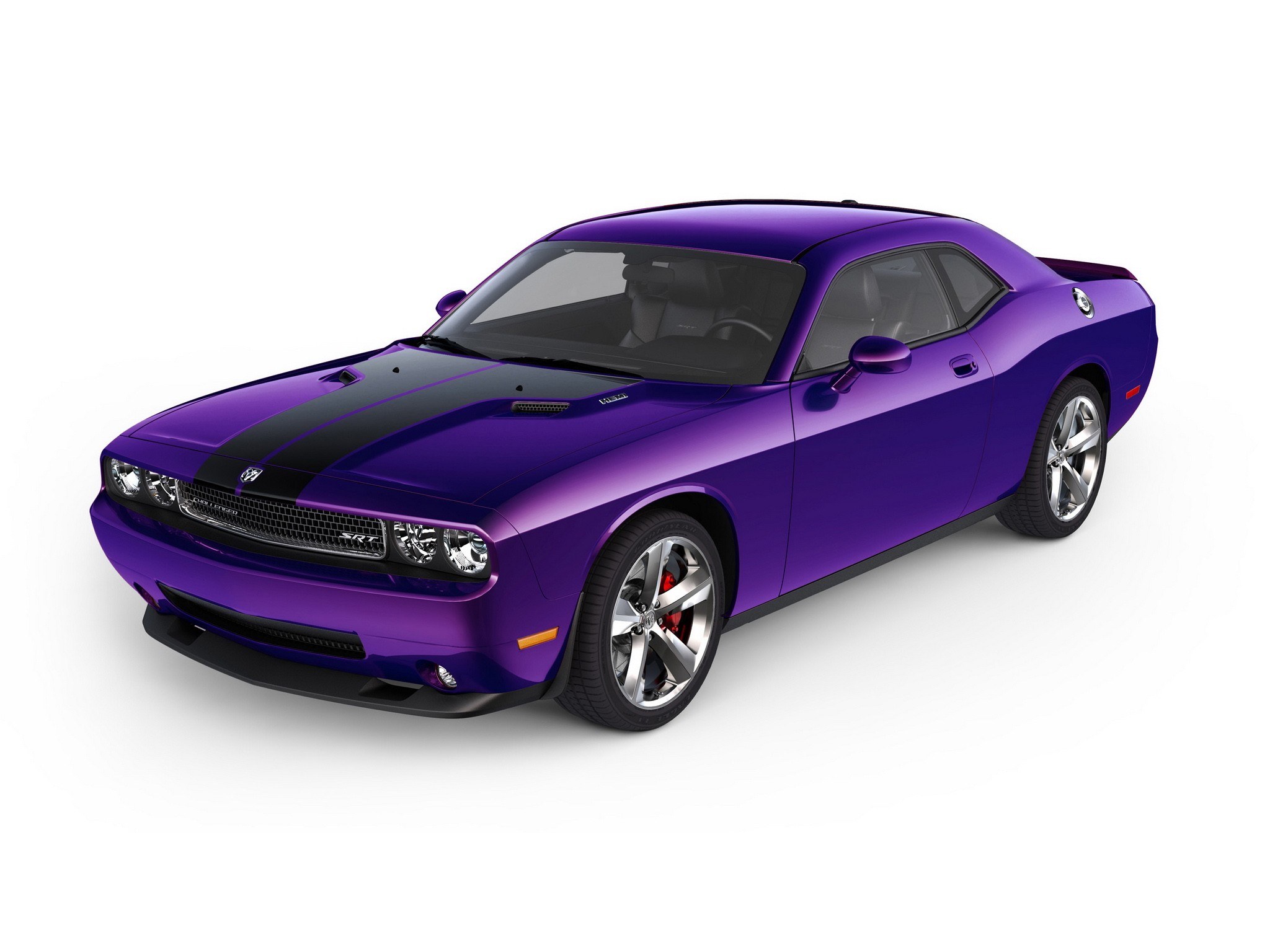 Purple Dodge Challenger SRT