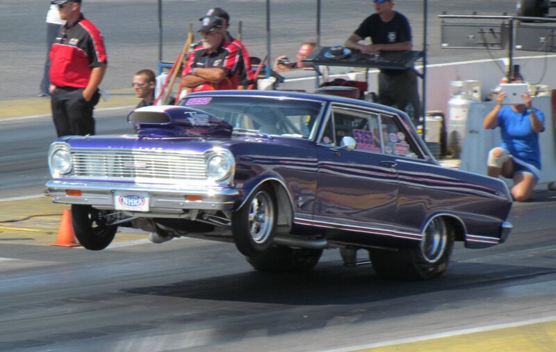Purple Drag Car