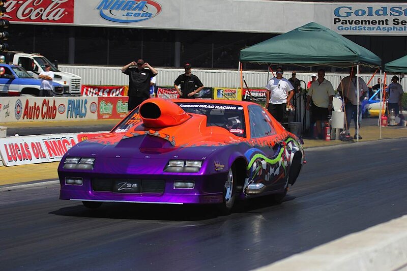 Purple Drag Racing Car — Active